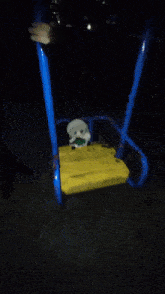 a blurry picture of a person standing on a yellow surface