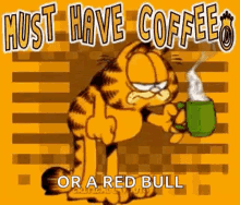 Most Have Coffee Garfield GIF