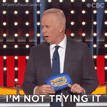 I'M Not Trying It Gerry Dee GIF - I'M Not Trying It Gerry Dee Family Feud Canada GIFs