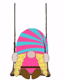 swinging gnome animated gnome on swing