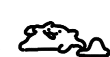 a black and white drawing of a person laying on the ground with a key .