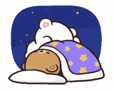 Good Night Cony And Brown GIF - Good Night Cony And Brown Bear GIFs