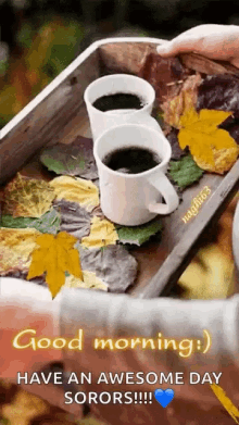 Good Morning Coffee GIF - Good Morning Coffee Autumn GIFs
