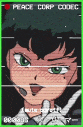 a peace corp codec video of a girl with a microphone on her head
