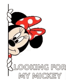 Minnie Mouse Looking For My Mickey GIF - Minnie Mouse Looking For My Mickey Sweet GIFs