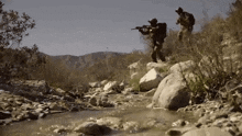 Seal Team Crossing A River GIF - Seal Team Crossing A River Running GIFs