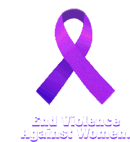 End Violence Against Women Purple Ribbon Sticker - End Violence Against Women Purple Ribbon Vday Stickers