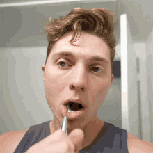 Brushing My Teeth Brandon William GIF - Brushing My Teeth Brandon William Cleaning My Teeth GIFs