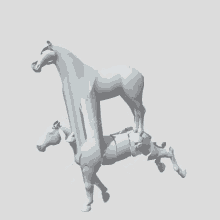 broken horses running damaged animation