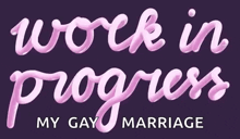 a sign that says work in progress on it