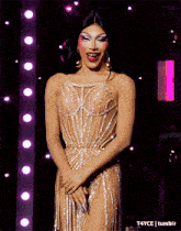 a picture of a drag queen with a caption that says t4yce tumblr