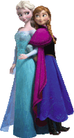 Sisters Anna And Elsa Sticker