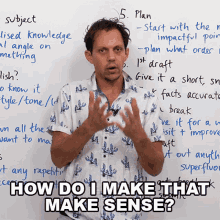 How Do I Make That Make Sense Benjamin GIF - How Do I Make That Make Sense Benjamin Learn English With Benjamin GIFs