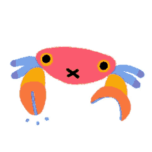 scary crab crab claws coming after you frightening pikaole