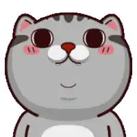 a close up of a cartoon cat 's face