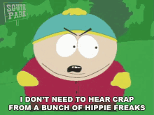 I Dont Need To Hear Crap Eric Cartman GIF