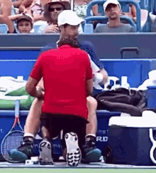 andy murray leg cramps massage tennis atp