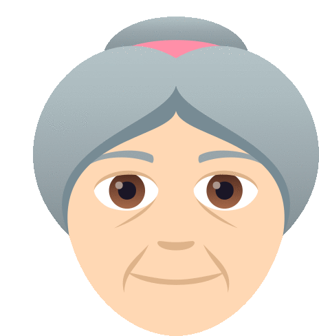 Old Woman Joypixels Sticker