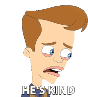 Hes Kind Matthew Macdell Sticker - Hes Kind Matthew Macdell Big Mouth Stickers