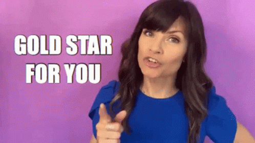 Your Happy Workplace Wendy Conrad GIF - Your Happy Workplace Wendy Conrad Gold Star GIFs