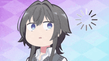 a cartoon of a girl with a loading circle behind her