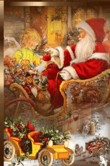 Santa Santa Clause GIF - Santa Santa Clause Sleigh GIFs