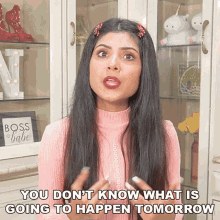 You Dont Know What Is Going To Happen Tomorrow Niharika Jain GIF - You Dont Know What Is Going To Happen Tomorrow Niharika Jain तुमनहींजानतेकिकलक्याहोन GIFs