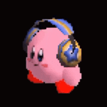 Kirby Dance Headphone Kirby GIF