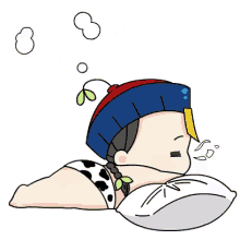 kawaii anime sleeping sleep snore