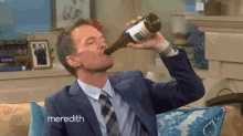 Neil Patrick Harris Chugs His Wine On The Meredith Vieira Show! GIF - The Meredith Vieira Show Neil Patrick Harris Drink GIFs