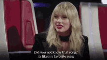 Taylor Swift My Fave Song GIF - Taylor Swift My Fave Song Did You Not Know That Song GIFs