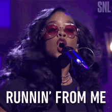 Running From Me Her GIF - Running From Me Her Hold On Song GIFs