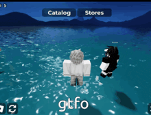 a screenshot of a video game with the word gtfo on the bottom
