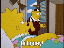 The Simpsons Ralph Wiggum GIF - The Simpsons Ralph Wiggum Hi Honey GIFs