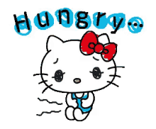 Hello Kitty Hungry GIF