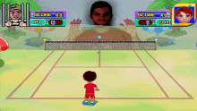 playing tennis rerez video game interactive game motion sensored game