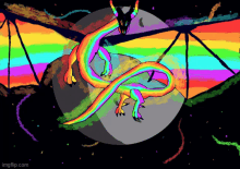 Dragon Rainbow GIF - Dragon Rainbow Space GIFs