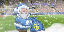 Leeds United Leeds Christmas GIF - Leeds United Leeds Christmas Leeds Santa GIFs