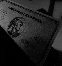 a black and silver american express card