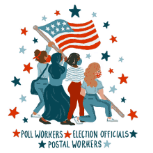 poll workers election officials postal workers heroes iwo jima
