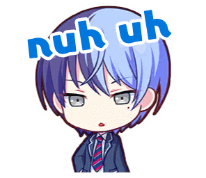 Nuh Uh Toya Aoyagi Sticker - Nuh Uh Toya Aoyagi Project Sekai Stickers