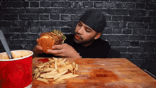 The Asmr Bro T Rex Burger GIF - The Asmr Bro T Rex Burger Wendys GIFs