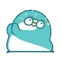 a penguin wearing glasses and a bow tie is sitting on a white surface .