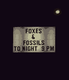 Foxes Fossils Tonight GIF - Foxes Fossils Tonight Theater Sign GIFs