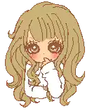 a pixel art illustration of a girl with long blonde hair