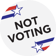 Not Voting Tag Sticker - Not Voting Tag Abstention Stickers