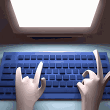 печатает на клавиатуре анимация GIF - Typing Keyboard Hands GIFs