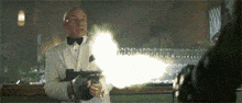 Captain Picard Tommy Gun GIF - Captain Picard Tommy Gun Star Trek GIFs