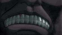 a close up of a person 's face with a very large eye