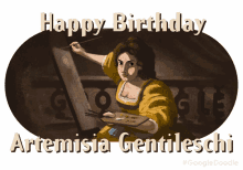 artemisia gentileschi caravaggio happy birthday baroque italian